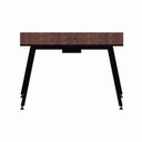 Ver imagem 4 de Mesa Reunião Escritório Corporativo 6 Lugares 210cm x 120cm Caixa de Tomadas e Pés Metal Industrial Marrom/Louro Preto