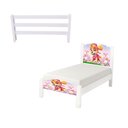 Ver imagem 2 de Cama Solteiro Infantil com Grade de Proteção Adesivada para Quarto Infantil - Branco Sky
