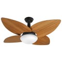 Ver imagem 1 de Ventilador de Teto Jet Aspen Venti-delta Preto 4Pás Freijó 110 V + Controle