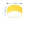 Plafon para Dormitório Cilíndrico Sd-3010 Cúpula Cor Amarelo - 2