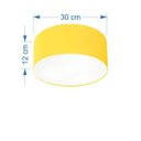 Ver imagem 2 de Plafon para Dormitório Cilíndrico Sd-3010 Cúpula Cor Amarelo