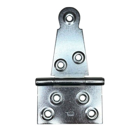 Dobradiça Zincada Leme Portão - 4" 100 Mm