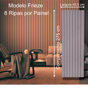 Ver imagem 2 de Painel Ripado Frieze Cinza 2750 X 455 X 9mm - Caixa com 4 Painéis = 5m2