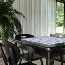Ver mais imagens de Conjunto Mesa Jantar Quadrada 80x80cm Madeira + 4 Cadeiras Cozinha Sala - Azulejo Português - Preta