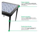 Ver imagem 7 de Conjunto Mesa Jantar Quadrada 80x80cm Madeira + 4 Cadeiras Cozinha Sala - Azulejo Português - Preta