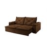 Sofá retratil 230 cm Napolli max luxo Jc estofados Marrom texturizado 536 Napoli max luxo - 3