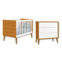 Ver imagem 1 de Quarto de Bebê Berço + Cômoda 3 Gavetas Savana Theo