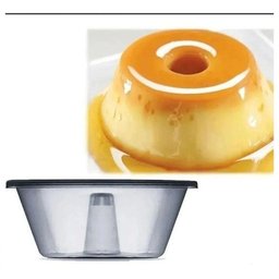 Forma de Pudim Plástico Grande C/ Tampa 500ml - 30 Unidades - 2