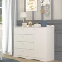 Ver imagem 1 de Cômoda Infantil Encanto com 4 Gavetas - Branco