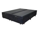 Ver imagem 2 de Base Box Baú Bipartido Blindado King 193x203 Suede Preto Bio Box