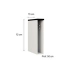 Ver imagem 2 de Balcão Nicho Toalheiro Evidence Poliman Branco