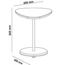Ver imagem 4 de Conjunto para Sala de Estar 3 Peças MDF Rack para TV e 2 Mesas Laterais Bege Off White Carvalho Bel