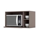 Ver imagem 6 de Armário de Cozinha Modulado Suporte Nicho P/ Microondas Americana 80x44cm Cinza - Henn