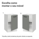 Ver imagem 4 de Balcão de Cozinha 50cm 1 Porta (sem Tampo) Branco/cinza Agata Madesa