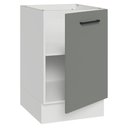 Ver imagem 6 de Balcão de Cozinha 50cm 1 Porta (sem Tampo) Branco/cinza Agata Madesa