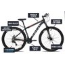 Bicicleta Colli Toronto Aluminio Aro 29 Disco-shimano 21v Preto - 5
