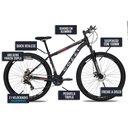 Ver imagem 5 de Bicicleta Colli Toronto Aluminio Aro 29 Disco-shimano 21v Preto