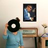 Quadro Decorativo Ray Charles Assinatura 33x24cm - com Vidro:moldura Preta - 1