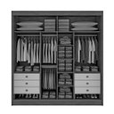 Ver imagem 4 de Guarda-roupa Casal com Espelho Titanium D'doro Móveis - Cinamomo D'doro Móveis