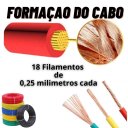 Ver mais imagens de fio cabo flexivel 1,5mm rolo 100 metros MAXTOP:vermelho