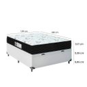 Ver imagem 2 de Cama Box Baú Viuvo + Colchão Smart D33 One Face - 128x188x61cm - Branco