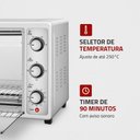 Ver imagem 6 de Forno Elétrico 52l Grand Family Ii Mondial Branco/inox Fr-52-w 60hz 220v