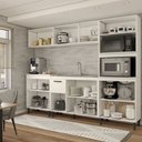 Ver imagem 2 de Cozinha Completa Silvana 11 Portas 1 Gaveta Branco - Panorama Móveis