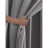 Cortina Acacia Voil Liso 2,30X4,00M Cinza Decori Cortinas - 4