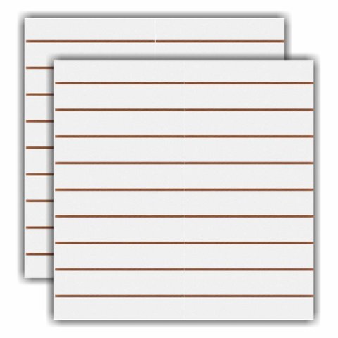 Painel Canaletado - MDF Branco - 120x120cm