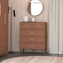 Ver imagem 2 de Cômoda para Quarto 05 Gavetas Milão Nature/camarim - Pallazio