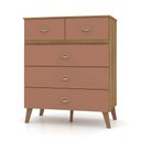 Ver imagem 1 de Cômoda para Quarto 05 Gavetas Milão Nature/camarim - Pallazio