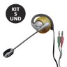 Fone de Ouvido com Microfone Headset P2 Kit 5 Uni - 3