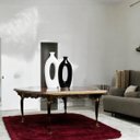 Ver imagem 2 de Dupla Vaso de Cerâmica Decorativo para Sala Taj Branco e Preto Clássico