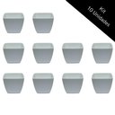 Ver imagem 1 de Kit 10 Mini Vasos Decorativos Quadrado
