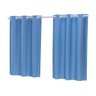 Cortinas Sala Quarto 2,20x1,30 Blackout + Cores Azul - 3