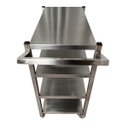 Ver imagem 3 de Carro de Transporte Universal Inox 4 Planos Liso Nortinox