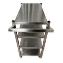 Ver imagem 3 de Carro de Transporte Universal Inox 4 Planos Liso Nortinox
