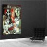 Quadro Decorativo Pablo Picasso Pintura De Uma Familia:90x60 cm/PRETA - 2
