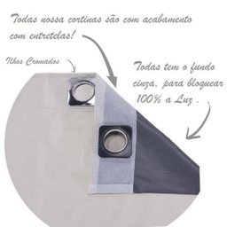 Cortina para Quarto Meia Parede 2,80 x 2,30 Metros PVC Blackout - 6