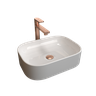 Cuba Pia de Banheiro Lavabo de Apoio Sobrepor - Branco - 4