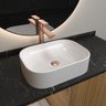 Cuba Pia de Banheiro Lavabo de Apoio Sobrepor - Branco - 1
