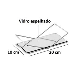 Espelho Organizador Bandeja Luxo Decoração Cozinha Banheiro - 2