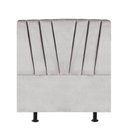 Ver imagem 1 de Cabeceira Estofada Bélgica 90cm Solteiro para Cama Colchão Box Quarto Suede Cinza Claro - Aurora