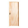 Porta de Abrir Madeira Amescla Lisa 2,10x0,82 Batente 14 C/ Fechadura Básica Lado Esquerdo - 1