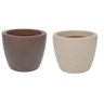 Vaso Plástico De Plantas Redondo Malta Marrom 24X20Cm Vasart - 3