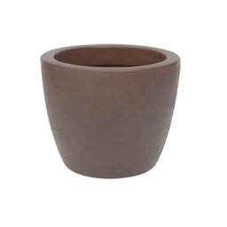 Vaso Plástico De Plantas Redondo Malta Marrom 24X20Cm Vasart - 2