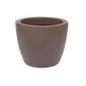 Vaso Plástico De Plantas Redondo Malta Marrom 24X20Cm Vasart - 2