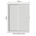 Ver imagem 4 de Guarda-roupa Infantil Madesa Nick 2 Portas de Correr