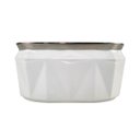 Ver imagem 1 de Vaso de Cerâmica Branco/prata 11x14x23cm