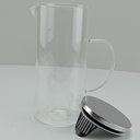 Ver imagem 4 de Jarra de Borossilicato 1,3L Transparente 22x10x10cm Água Suco Chá Bebidas Mesa
